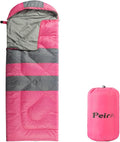 Sleeping Bags Camping Sleeping Bag for Adults 3 Season Warm &amp Cool Weather Lightweight Waterproof Sleeping Bags for Indoor Outdoor Camping Traveling Backpacking Pink/Blue/Black
