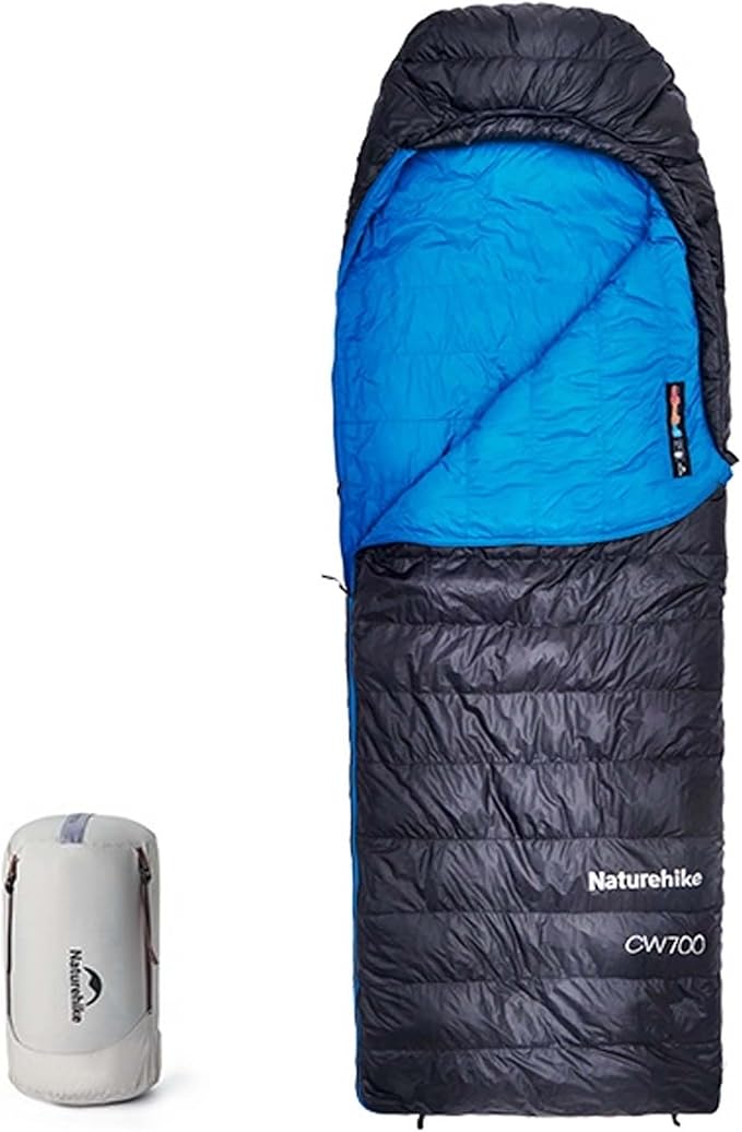 Naturehike CW700[2025 Upgrade] Ultralight Down Sleeping Bag [ -26.2°C~-1.7°C1074g] All Season Camping Sleeping Bags for Cold Weather Adults BackpackingHunting with Storage Bag