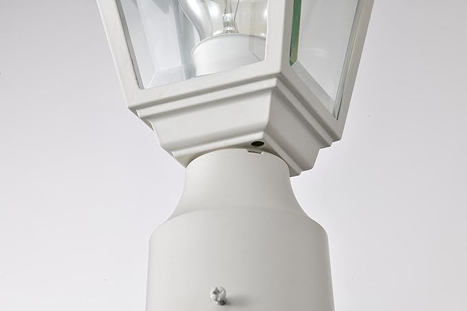 Nuvo Lighting 60/546 Traditional One Light Post Mount from Briton collection in White finish