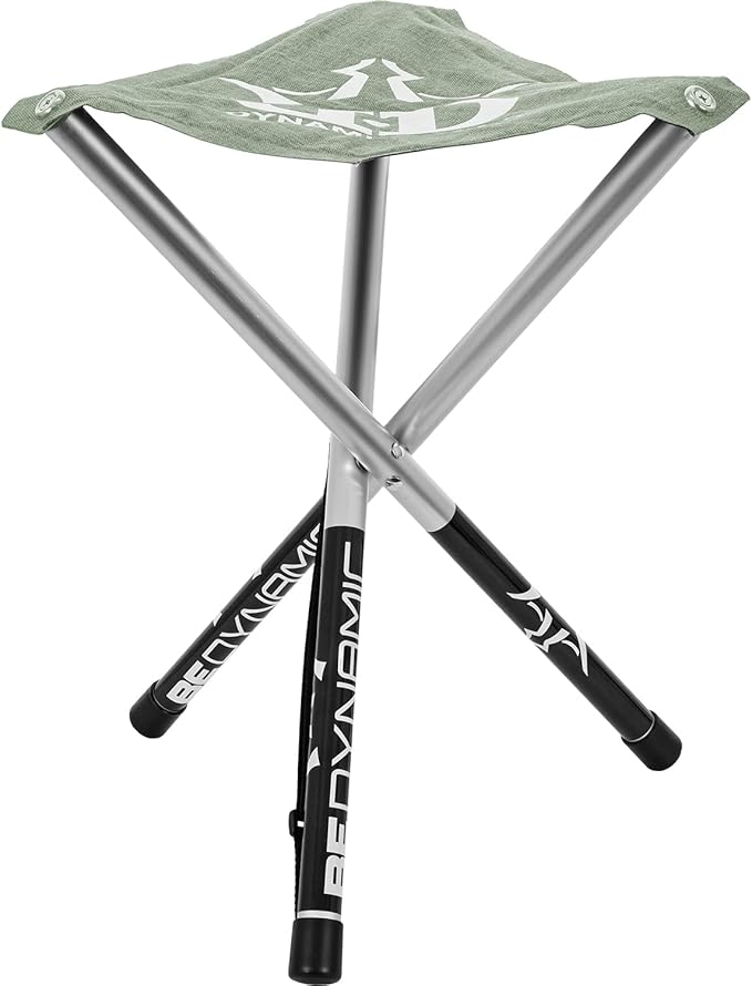 Dynamic Discs Folding Stool | Portable &amp Collapsible Stool for Disc Golf and More | Fits in Frisbee Golf Bags and Backpacks (Flint Gray)