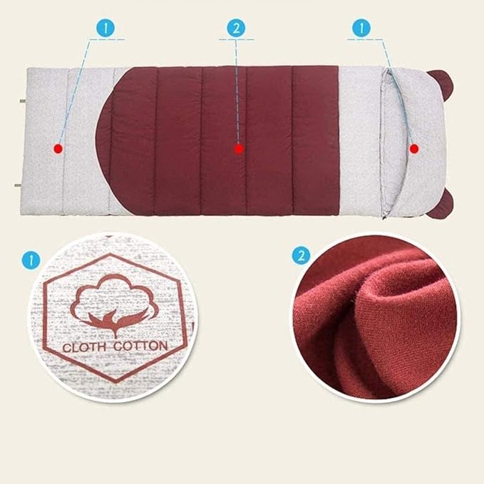 Breathable Envelope Adult Sleeping Bag for Spring Autumn Outdoor Camping Hiking Travelling