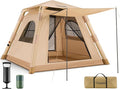 Inflatable Tents for Camping 2-4 Person Easy Set Up Camping Tent with Automatic &amp Manual Pump Waterproof Blow Up Tent for Family Outdoor