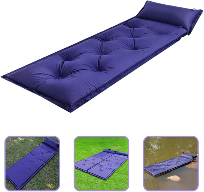 POPETPOP Automatic Inflatable Sleeping Pad Outdoor Camping Cushion for Travel Hiking Picnic Lightweight Durable Design Camping Supply for Backpacking Beach