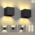 ChangM Sconces Wall Lighting 10W Blade Angle Adjustment IP65 Waterproof LED Modern Lighting Suitable for Indoor and Outdoor Replaceable G9 LED Bulb Warm White 3000K 2 Pack