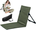 Portable Chair Beach Chair Waterproof Breathable Folding Heavy Duty Camping with Back Support Lightweight Detachable Portable with Storage Bag for Outdoor