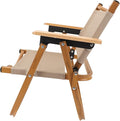Kids Camping Chair Stylish Foldable Camp Chair for Children Under 6 Years Old for Travel Camping Garden Lawn | Aluminum AlloyWoodCanvas