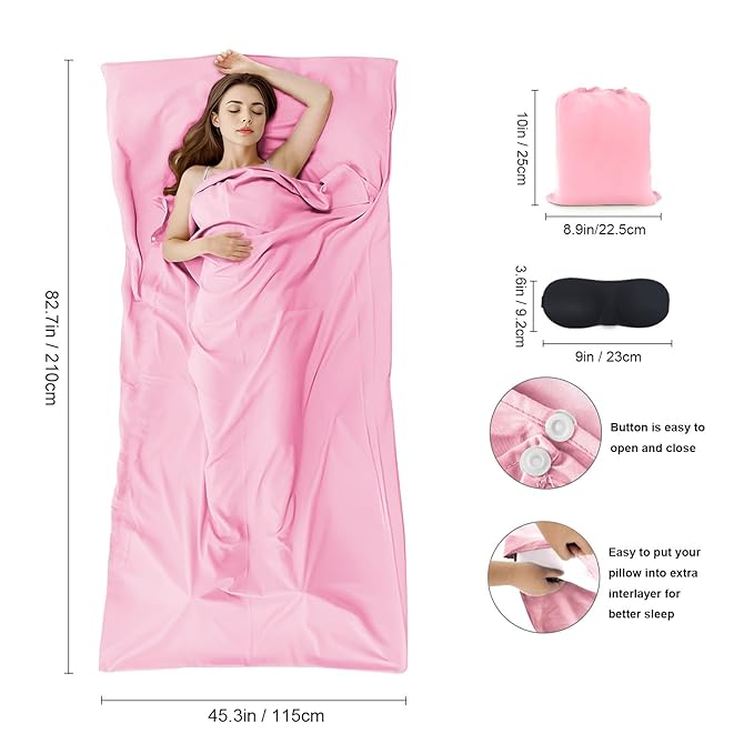 Self Tan Sleep Sack Breathable Protect Sheets From Self Tanner Lightweight Poly Self Tanning Sheet Protector Self Tanner Sleeping Bag Travel And Camping Sheet Sleeping Bag Liner