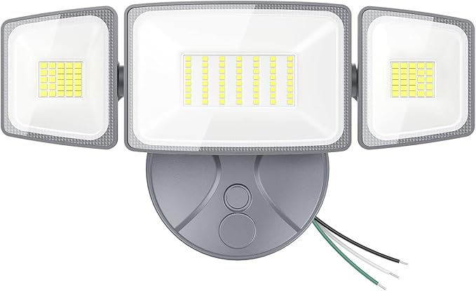 Onforu 75W LED Security Light 7000LM Brightness Outdoor Flood Light Fixture Switch Controlled IP65 Waterproof 6500K White Wall Mount Exterior Security Floodlight for Eave Yard Garage Porch