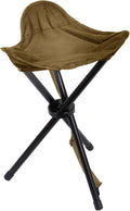 Rothco Collapsible Stool with Carry Strap: Portable Seating Solution for Camping Hiking Fishing and More (Coyote Brown)