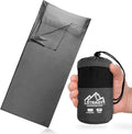 Ultralight Sleeping Bag Liner Satin Sleep Sack Comfy Breathable &amp Cooling &amp Silky Soft liner Travel Sheets &amp Adult Sleep Sack with 2 Way Zipper Ideal for Backpacking Hotel Camping H