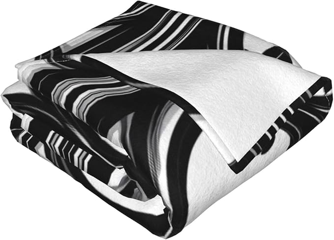 Fence Pattern 80x60 Printed Soft Fleece Blanket for Sofa Bed and Camping - Cozy Blanket for Travel Picnics Nighttime Use