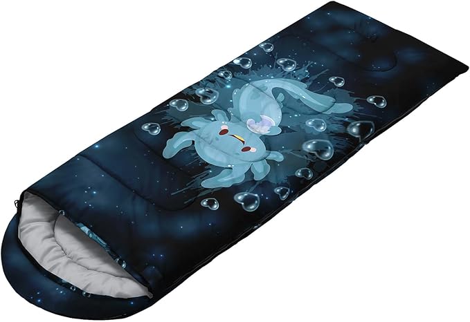 HOSIMA Dear Hunting Pattern Cold Weather Sleeping Bags for Kids AdultsBlack Light Weight Waterproof Sleeping Bags for Outdoors Hiking.