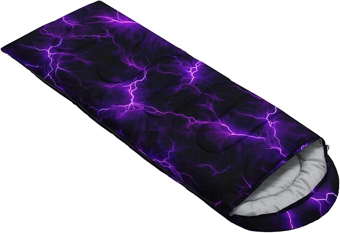 QOOMO Camping Sleeping Bags3 Season Warm &amp Cool WeatherLightweightWaterproof Sleeping Bags for Adults &amp KidsTravelingand OutdoorsCamping Gear Equipment