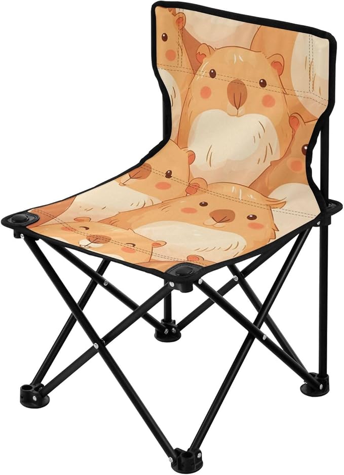 Marmots Portable Camping Chairs Folding Chair - Durable Oxford Fabric Lightweight Iron Frame Easy Fold Design - Ideal for Outdoor Activities Camping Fishing and Travel