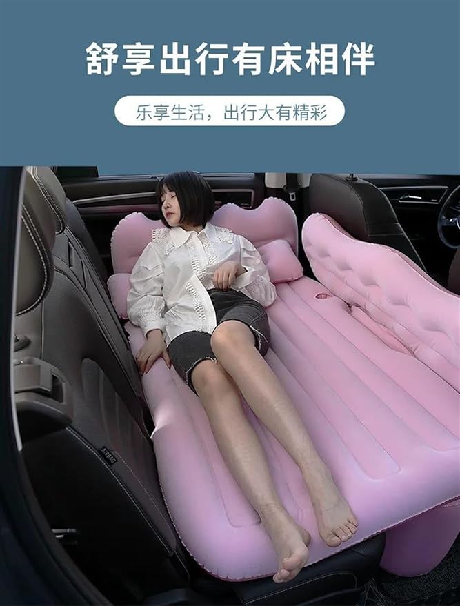 Car Inflatable Mattress SUV Camping Inflatable Bed Car Rear Air Cushion Bed Anti-Leakage Car Bed Foldable Car Mattress (Three)