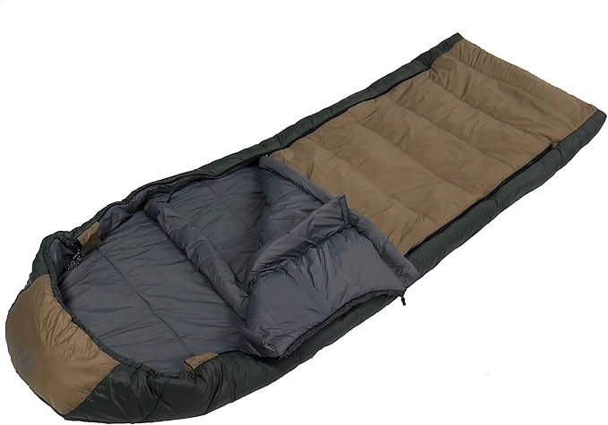 Kamp-Rite Anniversary Series 1 Person Tent cot with 20 Degree Outfitter Sleeping Bag and Self Inflating Sleeping pad for Camping Hunting Fishing 3 Piece Bundle Package (Olive)