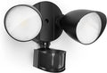 LUTEC 32W 3500 Lumen LED Security Lights Motion Sensor Light Outdoor 5000K Daylight IP65 Waterproof Dusk to Dawn Hardwired Motion Detector Flood Light for Garage Yard Porch-Black