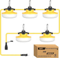 YXL 50FT 8000LM Construction String Lights 65W Industrial String Work Lights IP65 Waterproof Super Bright for Construction Sites Temporary Work Jobsites Outdoor Lighting