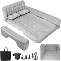 SUV Air Mattress - Thickened and Double Air Mattress Sided Flocking Travel Inflatable Car Mattress Bed with Electric Air Pump and 2 Pillows Car Sleeping Bed for Home Outdoor and Travel