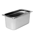 Thunder Group STPA3136 Steam Table Pan 1/3 Size 6 deep Anti-jam 24 Gauge 18/8 Stainless Steel NSF (Made in China) Pack of 12