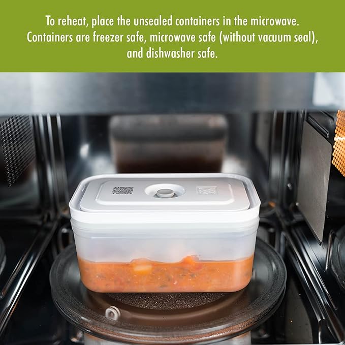 ZWILLING Fresh &amp Save Plastic Lunch Box Airtight Food Storage Container Meal Prep Container BPA-Free White - Small