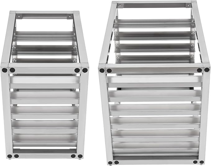 6 Tier Bun Pan Rack Aluminum Bakery Rack for Half or Full Sheets Commercial Dough Pizza Baking Tray Racks Storage Cooling Rack Bread Baking Equipment For Home Restaurant Kitchen (6 Tier)