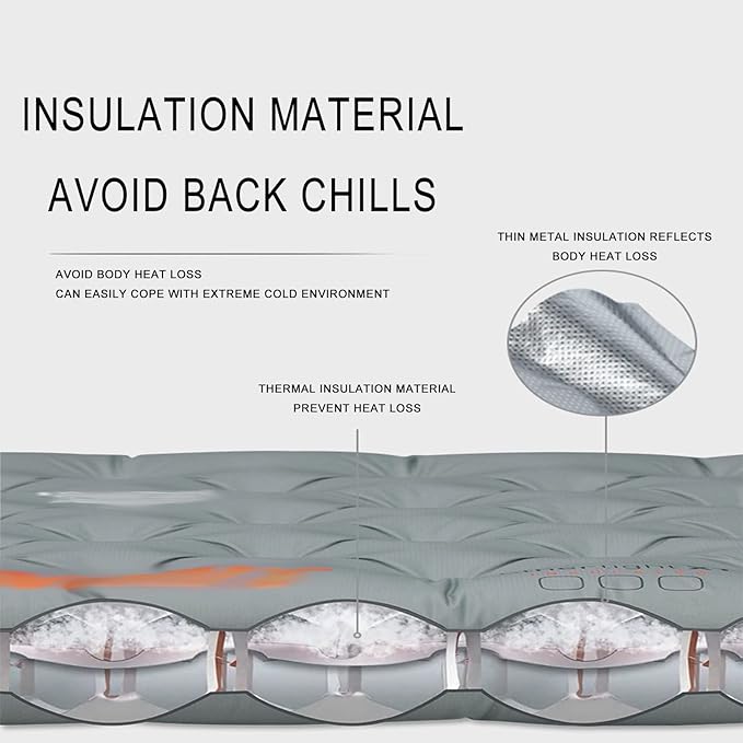 Inflatable Mattress Outdoor Single Portable Thickened Floor Mat Suitable for Outdoor Camping Camping Family