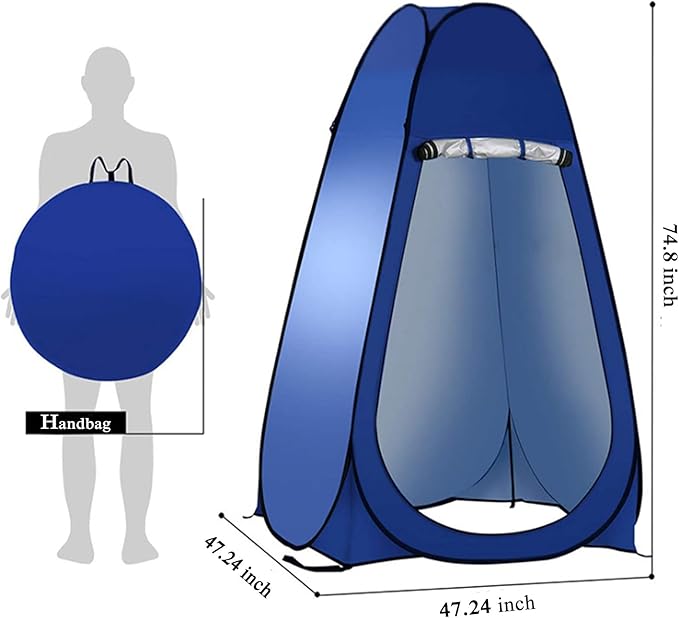 Portable pop-up Privacy Tent is Suitable for Outdoor Shower Dressing Room Sunshade and Camping Toilet