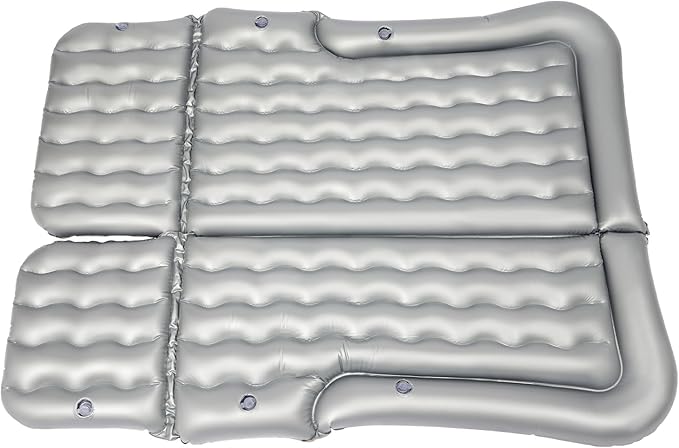 SUV Air Mattress with Electric Pump Inflatable Bed for Suvs with 2 Pillows Portable Sleeping Mattress for Camping and Road Trips to Car Tent SUV Pickup Back Seat 5.71x4.13ft (Gray)