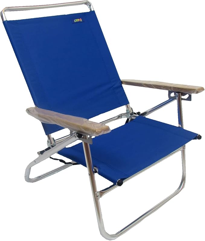 Mid Height 3 Position Beach Chair by Copa (Royal Blue)