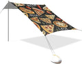 Beach Tent Sun Shelter Grilled Pizza Tomato Lightweight &amp Easy Setup Beach Shade Canopy for Camping Fishing