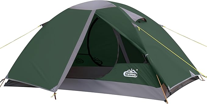 2 Person Backpacking Tent Waterproof Windproof Two Person Tent Lightweight Easy Setup 2 Man Tent for Camping Hiking Cycling