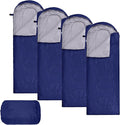 Macarrie 4 Pcs Bulk Sleeping Bags for Adults 0 Degree Waterproof Backpack Bags with Compression Sack for Backpacking Camping Hiking Emergency Shelters