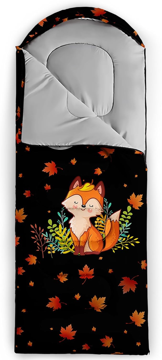 Galaxy Wolf Camping Sleeping Bags Warm &amp Cool Weather Waterproof Backpacking Blue Purple Starry Sky Sleeping Bag All Seasons Camping for Adult Kids Boy Girls Camping Gear Equipment Traveling
