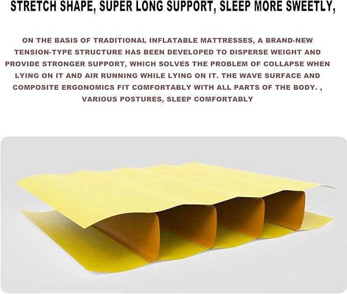 Inflatable Mattress Outdoor Double Thickened Portable One-Button Inflatable Air Mattress Suitable for Outdoor Camping Camping Family