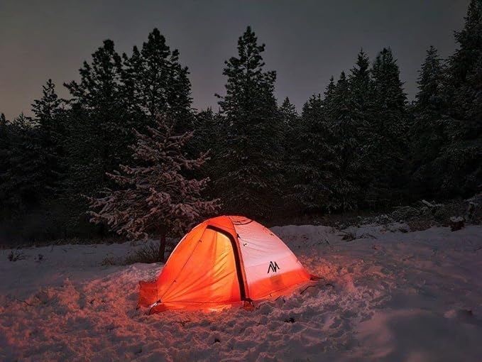 AYAMAYA 4 Season Backpacking Tent 2 Person Camping Tent Ultralight Waterproof All Weather Double Layer Two Doors Easy Setup 1 2 People Man Tents for Backpacker Outdoor Hiking Survival
