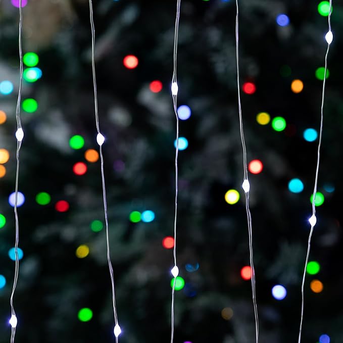 Fairy Lights Plug in200FT 600LEDs Waterproof Led String Lights8 Modes Remote Twinkle Light for Outdoor Indoor Christmas Wedding Birthday Garden Party DecorationsSilver WireCool White