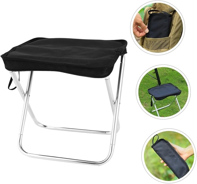 Folding Camping Chair Portable Stool Lightweight Comfortable Bench for Adults Multi-Purpose