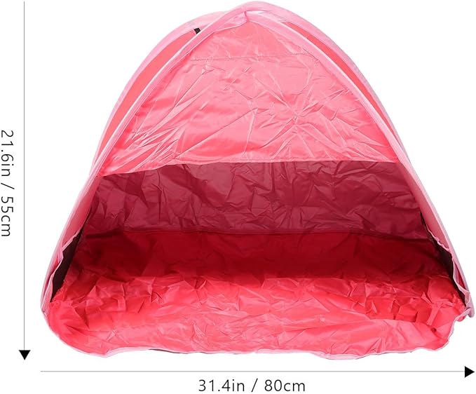 Instant Pop-Up Beach Tent Portable Sunshade Shelter Foldable Camping Hiking Tent with UV Protection Large Red for Travel and Picnic Outdoors