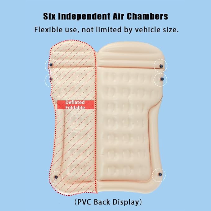 Car Inflatable Air Mattress for Ford Excursion 2000 2001 2002 2003 2004 2005 Portable Boot Air Mattress Cushion Outdoor Travel Camping Sleeping Gear AccessoriesBlack