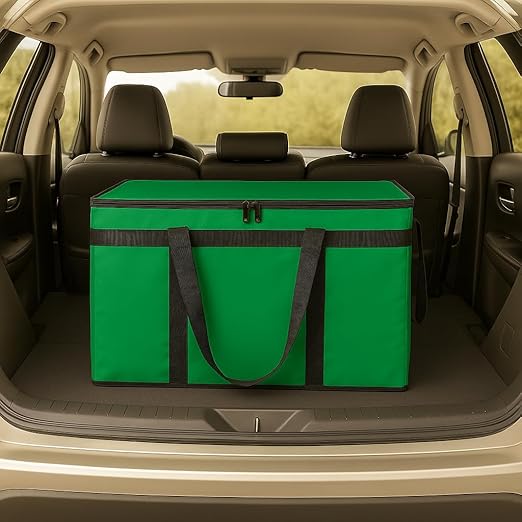 Bodaon Large 3-Pack Insulated Food Delivery Bag with hard bottom XXXL Catering/Pizza Cooler Bags Rideshare Delivery Bag Thermal Cold/Hot Styrofoam Carrier for Travel/Shopping/Car