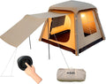 Automatic Inflatable Camping TentEasy Set up 4-6 Person Glamping Outdoor Air Blow Up Tents Quick Setup Air Tent with a Built-in air PumpSuitable for use Throughout The Four Seasons