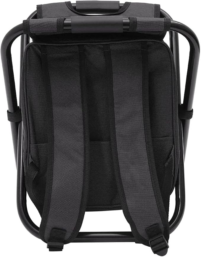 Backpack Chair for Adults Portable Camping Hunting Fishing Backpack and Seat Combo Foldable Chair Bag with Cooler Bag Waterproof Fishing Stool Collapsible Chair Storage Bag with Portable Belt