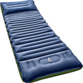 Sleeping Pad Ultralight Inflatable Sleeping Pad for Camping with Pillow &amp Pump Air Mattress Super Portable Great for Camping Gear Hiking Side or Lounging Sleeper (Blue)