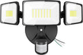 Onforu 75W LED Flood Light Motion Sensor Outdoor 7000lm Dusk to Dawn Flood Light Security Light with Three Head IP65 Waterproof Exterior Floodlight 6500k Wall Light for Entryway Stairs Yard Garage