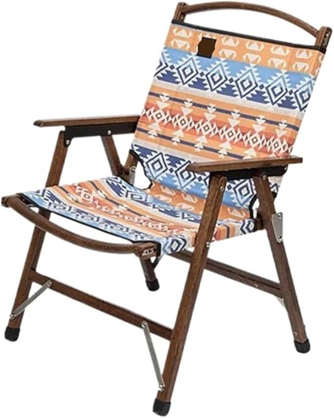 Solid Wood Camping Chair Outdoor Folding Travel Portable Emotional Picnic Supplies Equipment(TW9067-Y)
