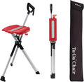 STEP2GOLD Ta-Da Chair Series 2- Portable Walking Stick Cane with Seat Foldable Chair Hiking Stick for Camping Hiking Lightweight Aluminum Easy Carry Anti-Slip