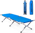 Outvita Folding Camping Cot Sleeping Bed with Carry Bag Lightweight Portable Cots for Travel Fishing Hiking and Outdoor Activities