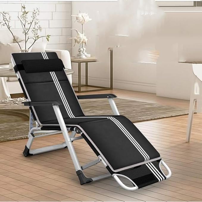 Portable Multi-Function Beach Chair Lounge Chair Folding Lunch Break Office Chair Chair Chair Lunch Break Chair Beach Home Leisure Chair Folding Chairs