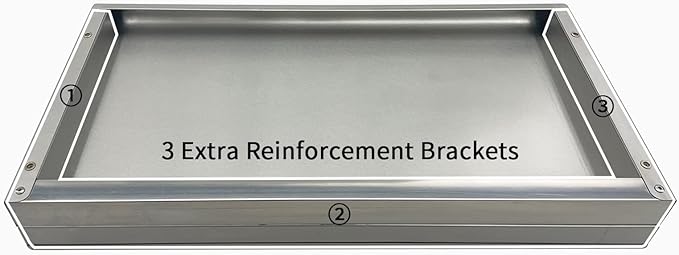 2 Pack Stainless Steel Shelf 14x48 360LB Commercial Stainless Steel Shelves Wall Mounted Heavy Duty Metal Floating Shelving for Home Kitchen Restaurant Garage